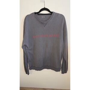 Southern Marsh Gray Crewneck Sweatshirt Long Sleeve Spellout Women's Size Medium